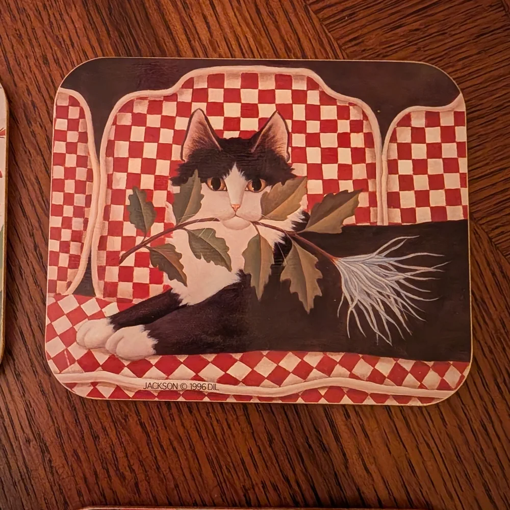 Cat-Themed Coasters